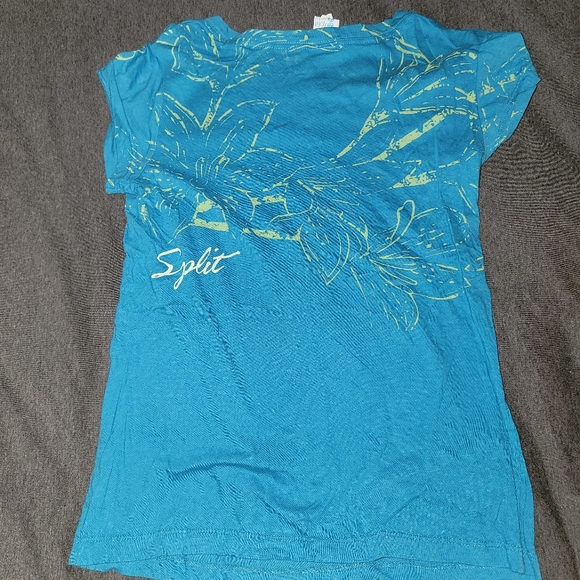 Split Flower T-Shirt - Medium - Teal - Picture 3 of 3